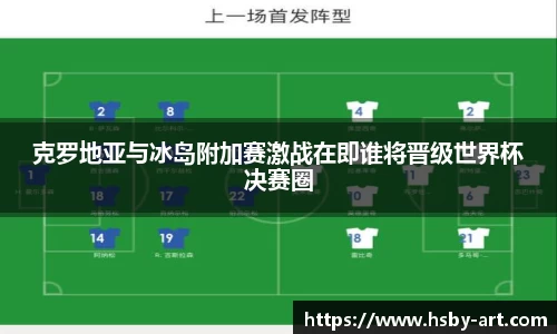 克罗地亚与冰岛附加赛激战在即谁将晋级世界杯决赛圈
